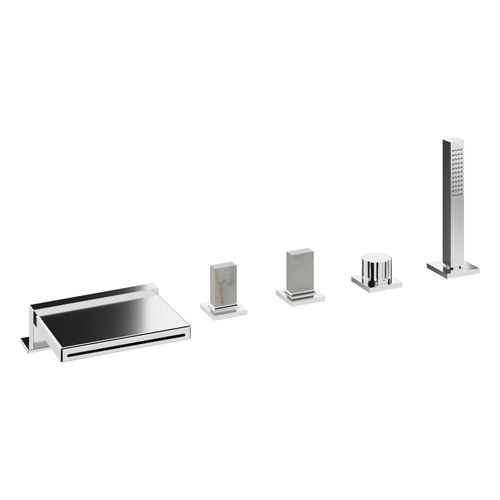 Badewannen-Einhebelmischer - IT 7A06 CC K_ ZZ - Rubinetterie Treemme - Aufsatz / aus verchromtem Metall / für Badezimmer