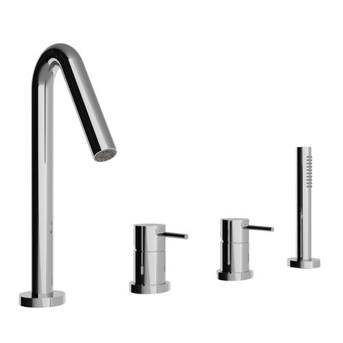 Einhebelmischer für Waschtisch - IT 5768 CC VL ZZ - Rubinetterie Treemme - Aufsatz / aus verchromtem Metall / für Badezimmer