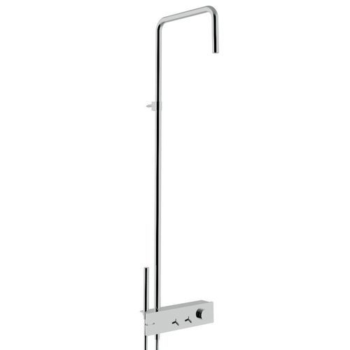 Wandmontierte Duschsäule - IT 2B60 01 WA ZZ - Rubinetterie Treemme - modern / mit Handbrause / mit Schiene