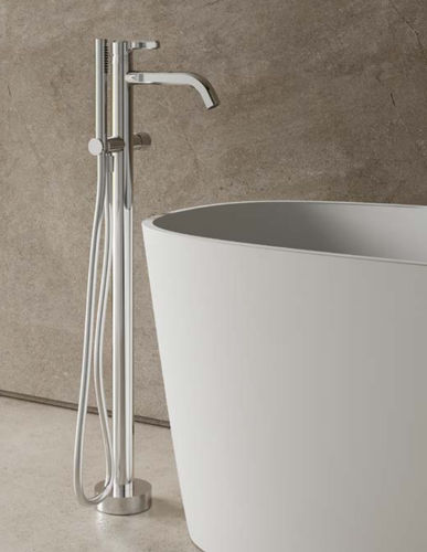 Badewannen-Einhebelmischer - RWIT2C03CC01 - Rubinetterie Treemme - bodenstehend / verchromter Messing / für Badezimmer