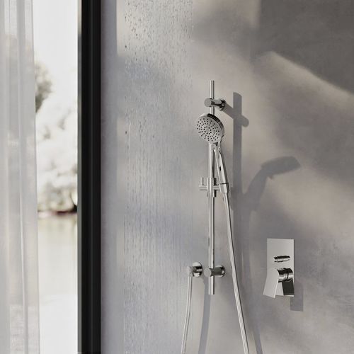 Einhebelmischer für Dusche - RWIT9C49CC02 - Rubinetterie Treemme - Einbau / Edelstahl / Nickel