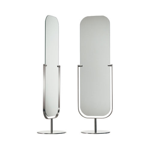 Drehspiegel - MI_1 - Cappellini - modern / rechteckig / Nickel