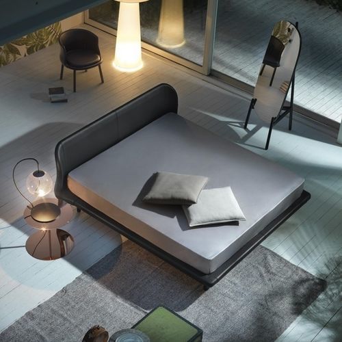 Doppelbett - PEG  - Cappellini - modern / Polster / Kopfteil