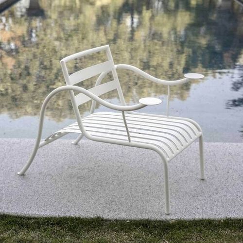 Moderner Sessel - THINKING MAN'S  - Cappellini - Stahl / Edelstahl / weiß