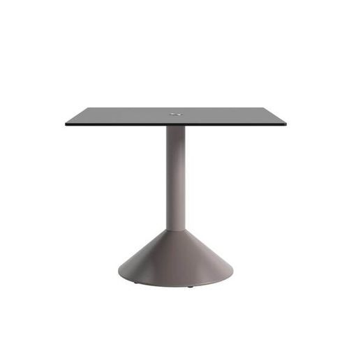 Moderner Tisch - LUD'O TECH - Cappellini - Holzfurnier / Hochdrucklaminat / Gestell aus Metall