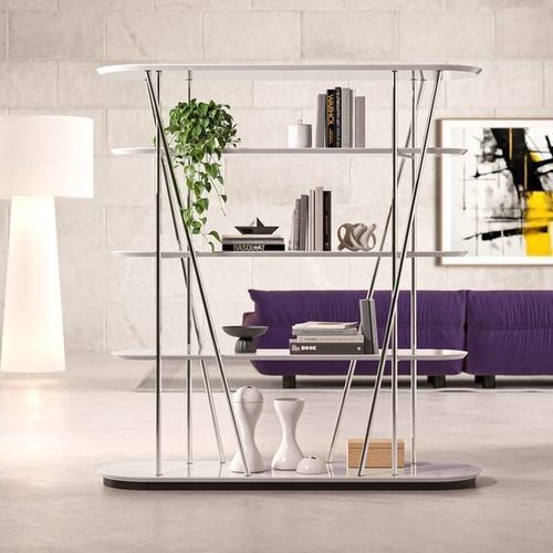 Modernes Regal - MILLEPIEDI - Cappellini - Metall / Holz / weiß