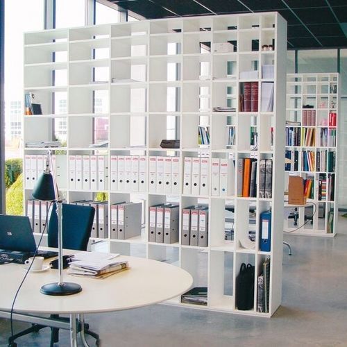 Trennwand-Regal - PC_7 - Cappellini - modern / lackiertes Holz / weiß