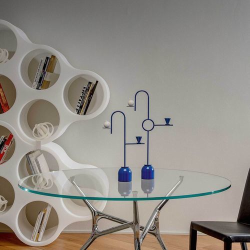 Metall-Kerzenhalter - BLUE - Cappellini