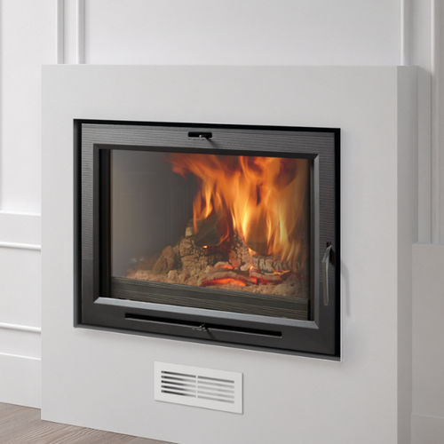 Holzkamin - H-03/80 TURBO - HERGÓM - wandmontiert / Einseitig / geschlossene Feuerstelle