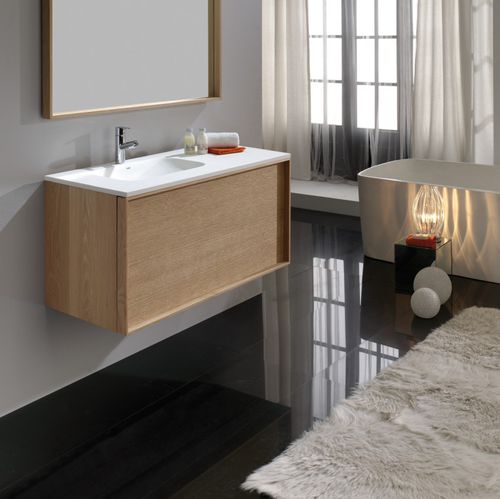 Wandhängender Waschtisch-Unterschrank - AALTO - Naxani - Holz / modern / mit Schubladen