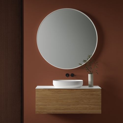 Wandhängender Waschtisch-Unterschrank - LINJER - Naxani - Holz / modern / mit Schubladen