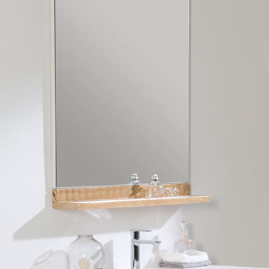 Wandmontiertes Regal - FEMTY - Naxani - modern / Massivholz / für Badezimmer