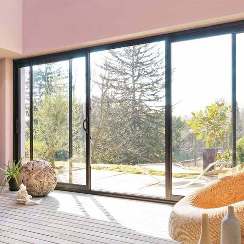 Aluminium-Terrassentür - LUMINÉA - Millet - Schiebe / PVC / mit Doppelverglasung
