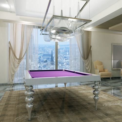 Neobarock-Billardtisch - PARIGI - MBM Biliardi - für Privatgebrauch / für Gewerbegebrauch / Buche