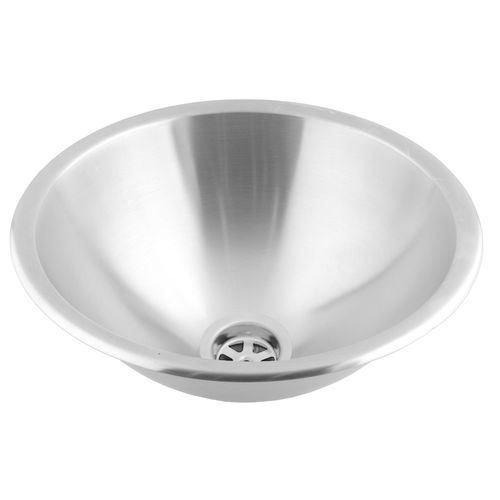 Eingebautes Handwaschbecken - SN0027CS - Mediclinics, s.a. - rund / Edelstahl