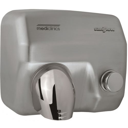 Druck-Handtrockner - E05CS - Mediclinics, s.a. - wandmontiert / Edelstahl