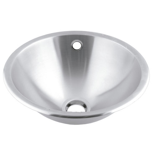 Eingebautes Handwaschbecken - SNR036CS - Mediclinics, s.a. - rund / Edelstahl