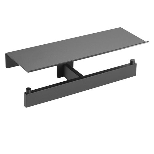 Wandmontierter WC-Rollenhalter - AI2006 - Mediclinics, s.a. - Edelstahl / schwarz / satiniert