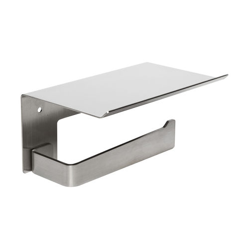 Wandmontierter WC-Rollenhalter - AI2003 - Mediclinics, s.a. - Edelstahl / schwarz / satiniert