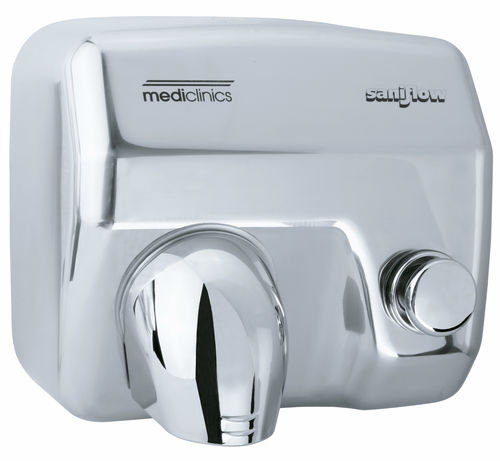 Druck-Handtrockner - E05C - Mediclinics, s.a. - wandmontiert / Edelstahl