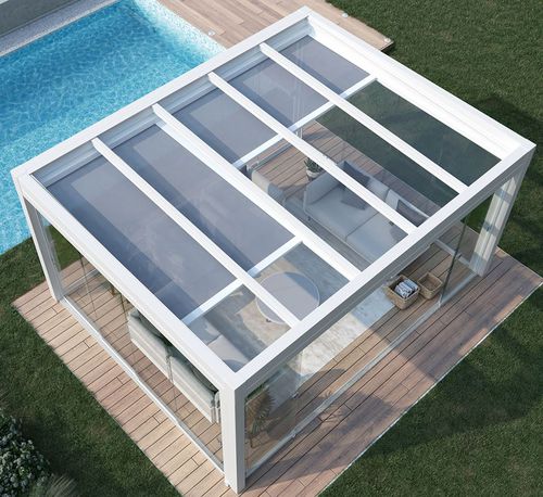 Eingebaute Jalousie - SUNLIGHT 80 F   - KE Outdoor Design - Dach / Aluminium / Stoff