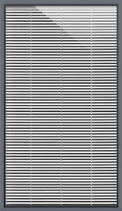 Jalousiejalousie - WHITE S102	 - I D Systems - Falt / für Fenster / Segeltuch