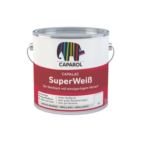 Dekorfarbe - CAPALAC SUPERWEIß - Caparol - Endbearbeitung / für Außenbereich / für den Innenraum
