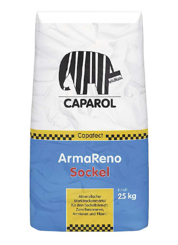 Schutzmörtel - CAPATECT-ARMARENO SOCKEL - Caparol - für Beton / mineralisch / für Zement