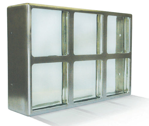 Paneel-Glasbausteinwand - Division 8 TORNADO Resistant Window - Pittsburgh Corning