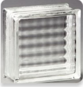 Quadratischer Glasbaustein - PREMIERE : ARGUS® - Pittsburgh Corning - Struktur / dreidimensionalem Motiv