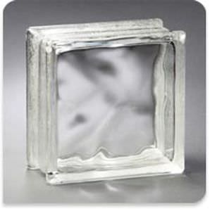 Quadratischer Glasbaustein - THICKSET® 60 DECORA® - Pittsburgh Corning - Struktur / flammenhemmend