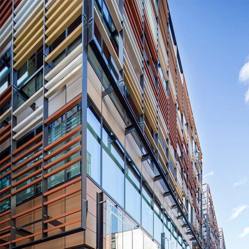 Keramik-Sonnenschutzlamelle - B-5X5  - Tempio - für Fassaden / für Fenster / vertikal