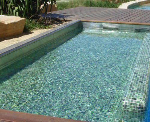 Glasmosaikfliese - OPAL - EVERSTONE - poliert / für Außenbereich / für Pool