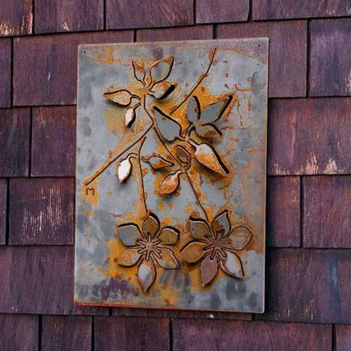 Dekorplatte für Wand - CLEMATIS - Logical Space design - Aluminium / Stahl / 3D