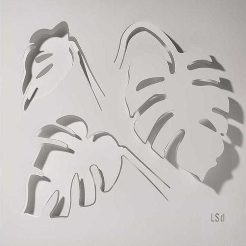 Moderne Wandleuchte - MONSTERA - Logical Space design - für Außenbereich / aus lackiertem Aluminium / Skulptur