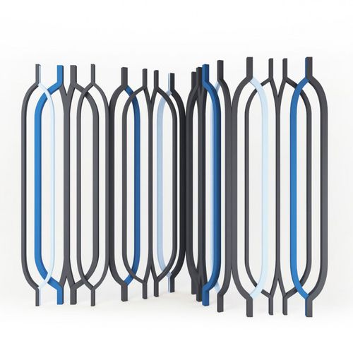Moderner Paravent - HAWA - Dar en Art  - Holz / schwarz / blau