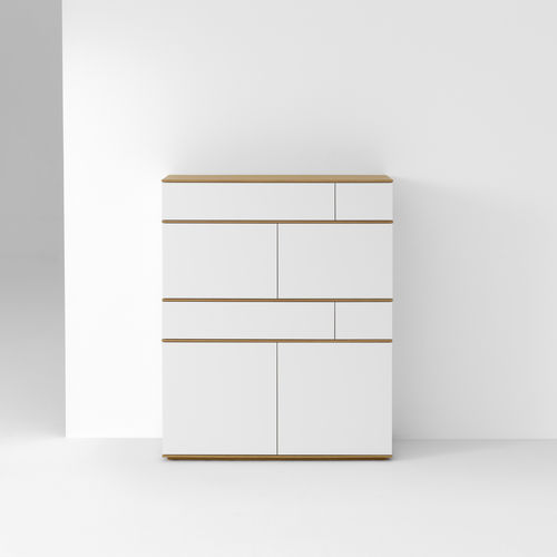 Hohes Sideboard - LANDSCAPE  - pastoe - modern / Metall / lackiertes MDF