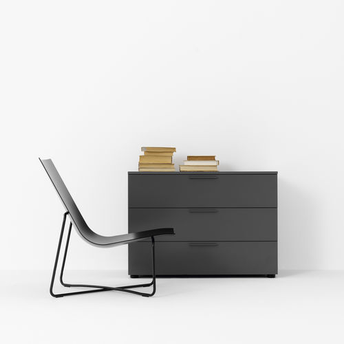 Moderne Kommode - PURE  - pastoe - lackiertes MDF / nicht angegeben / grau
