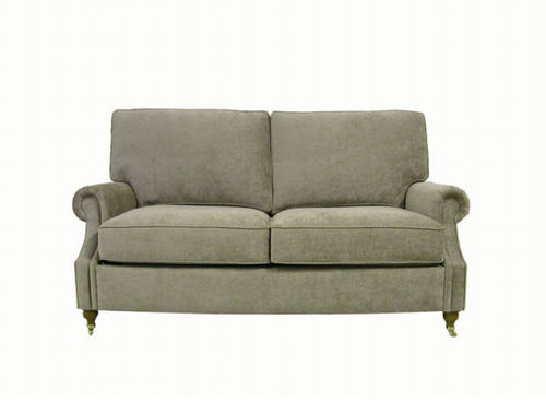 Klassisches Sofa - DUNDEE - D'ARGENTAT - Stoff / braun / Zweisitzer