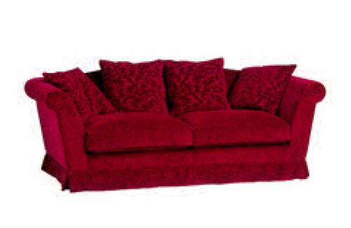 Klassisches Sofa - CHARLOTTE - D'ARGENTAT - Stoff / rot / Zweisitzer