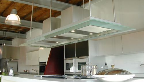 Inseldunstabzug - PA SERIES: BURRANA - ABK InnoVent - mit integrierter Beleuchtung / originelles Design