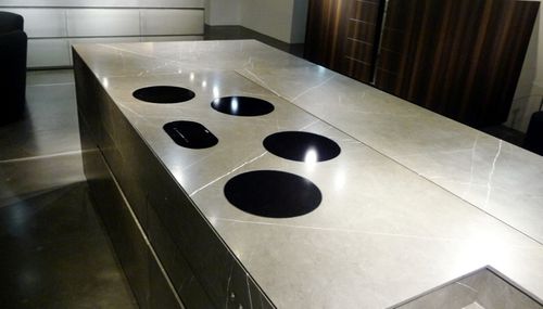 Induktionskochfeld - 4MM RVS - ABK InnoVent - mit 4 Kochfeldern / Einbau / mit Touch-Steuerung