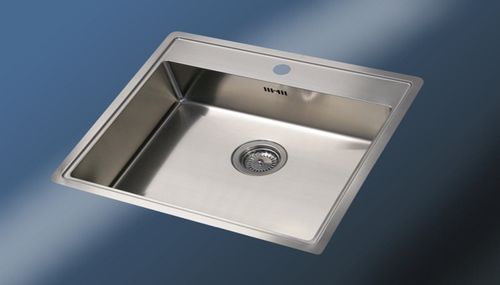 Einbeckenspüle - BINGARA: C1BIN05VI - ABK InnoVent - ohne Abtropffläche / Edelstahl / einbaufähig