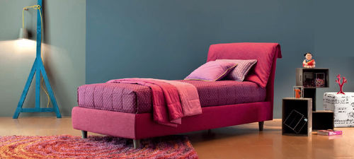 Einpersonenbett - RIVER H.22 - V.&NICE - modern / Polster / Stoff