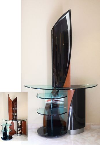 Moderner Barschrank - MIROITERIE PETITJEAN - MDF / Glas