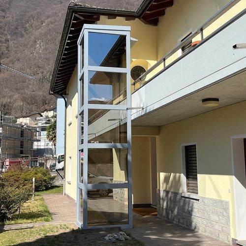 Elektrischer Aufzug - DomoFlex Outdoor - LiftingItalia - AreaLift - für Privathaushalt / für Tertiärsektor / Panorama