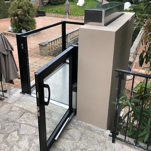 Hebeplattform für Personen mit eingeschränkter Mobilität - domoflex open - outdoor - LiftingItalia - AreaLift - für Rollstühle / für Gebäude / für Privatgebrauch