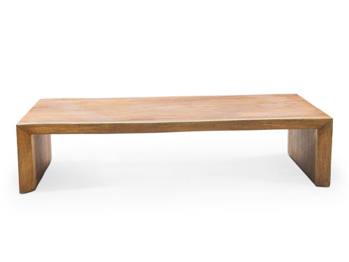 Moderner Couchtisch - DOUBLE LIVE EDGE - Rotsen Furniture - Massivholz / rechteckig / maßgefertigt