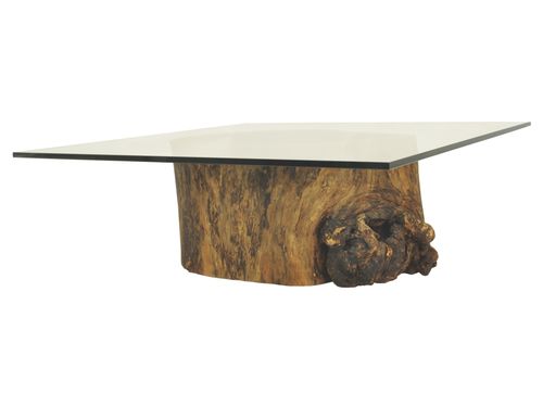 Moderner Couchtisch - HOLLOW TRUNK  - Rotsen Furniture - Holz / rechteckig / aus wiederverwertetem Material