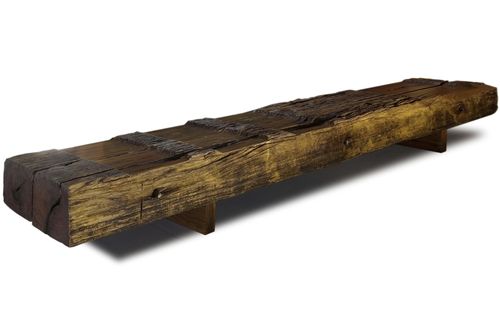 Klassische Bank - BRIDGE - Rotsen Furniture - Holz / aus recyceltem Material